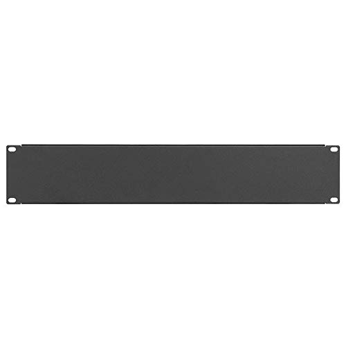 IT-BUDGET GmbH 19"-Blindplatte/Rackblende - 2 HE - stabile Metall-Version - schwarz von IT-BUDGET GmbH