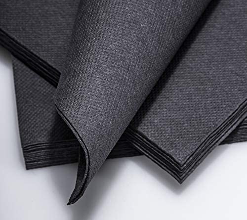 IT_IS IN Schwarze Glamour Servietten die beeindruckende Fashion Formel für die außergewöhnliche Gastronomie & Ihren gedeckten Tisch mit Super Soft Touch 38 x 38 cm (100) von IT_IS IN