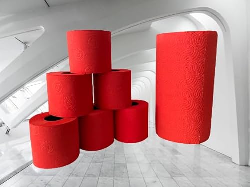 VIVA RED - LUXURY 2er Set deSIGN WC Papier geprägt - XXL Handtuch-/Küchenrolle - Color your Life VIVA RED - LUXURY 2er Set deSIGN WC Papier geprägt - XXL Handtuch-/Küchenrolle - Color your Life von IT_IS IN