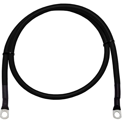 0,5m Batteriekabel Massekabel 10mm² Schwarz KFZ Stromkabel 2x Rohrkabelschuh M8 50cm von Lumonic