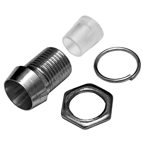 10x LED Fassung Halter 5mm Metall Chrom Schraub Sockel + Isolator 10x LED Fassung Halter 5mm Metall Chrom Schraub Sockel + Isolator von Lumonic