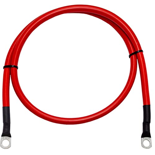 Lumonic 1m Batteriekabel Massekabel mit 50mm² Querschnitt rot - KFZ Stromkabel mit 2x Rohrkabelschuh M8 - DIN zertifziertes isoliertes Kupferkabel Lumonic 1m Batteriekabel Massekabel mit 50mm² Querschnitt rot - KFZ Stromkabel mit 2x Rohrkabelschuh M8 - DIN zertifziertes isoliertes Kupferkabel von Lumonic