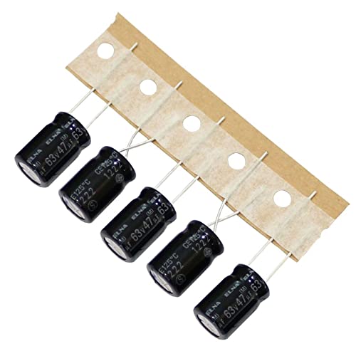 20x Elko Kondensator radial 47µF 63V | Elektrolytkondensator bis zu 125°C | 47uF Electrolytic Capacitor from Elna von IT-Tronics