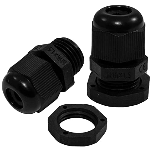 Lumonic 20x Kabelverschraubung M16 IP67 metrisch d5-9mm I Kabeldurchführung wasserdicht in schwarz I Verschraubungen, Schlauchdurchführung M16 Lumonic 20x Kabelverschraubung M16 IP67 metrisch d5-9mm I Kabeldurchführung wasserdicht in schwarz I Verschraubungen, Schlauchdurchführung M16 von Lumonic