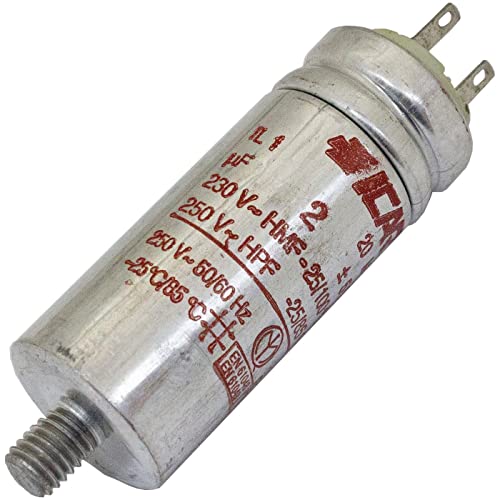 Anlaufkondensator Motorkondensator 2µF 250V 25x63mm Stecker 2,8x0,8mm ICAR 2uF Anlaufkondensator Motorkondensator 2µF 250V 25x63mm Stecker 2,8x0,8mm ICAR 2uF von IT-Tronics