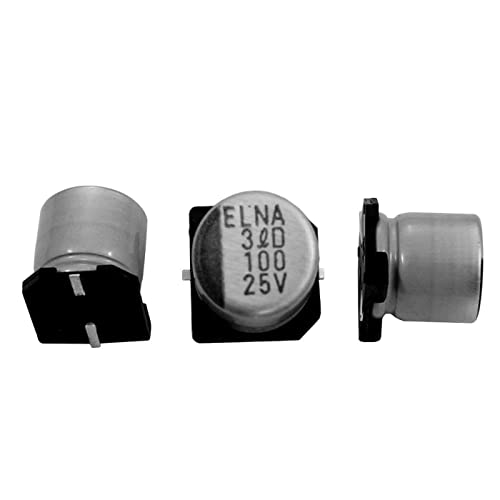 Elko Kondensator 20x radial 100µF 25V | SMD Elektrolytkondensator bis zu 105°C | 100uF Electrolytic Capacitor from Elna Elko Kondensator 20x radial 100µF 25V | SMD Elektrolytkondensator bis zu 105°C | 100uF Electrolytic Capacitor from Elna von IT-Tronics