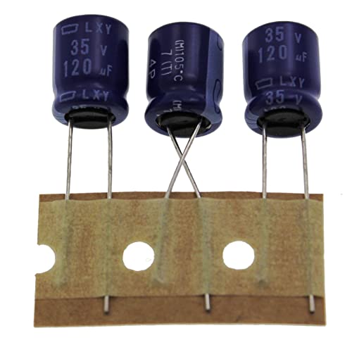Elko Kondensator 20x radial 120µF 35V | Elektrolytkondensator bis zu 105°C | 120uF Electrolytic Capacitor from United Chemi-Con Elko Kondensator 20x radial 120µF 35V | Elektrolytkondensator bis zu 105°C | 120uF Electrolytic Capacitor from United Chemi-Con von IT-Tronics