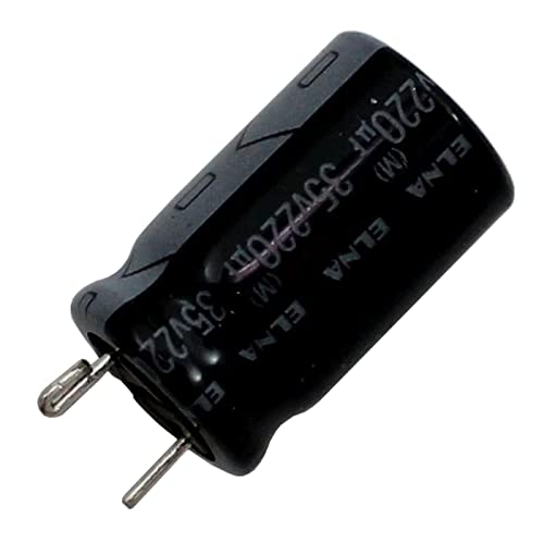 Elko Kondensator 20x radial 220µF 35V | Elektrolytkondensator bis zu 125°C | 220uF Electrolytic Capacitor from Elna Elko Kondensator 20x radial 220µF 35V | Elektrolytkondensator bis zu 125°C | 220uF Electrolytic Capacitor from Elna von IT-Tronics
