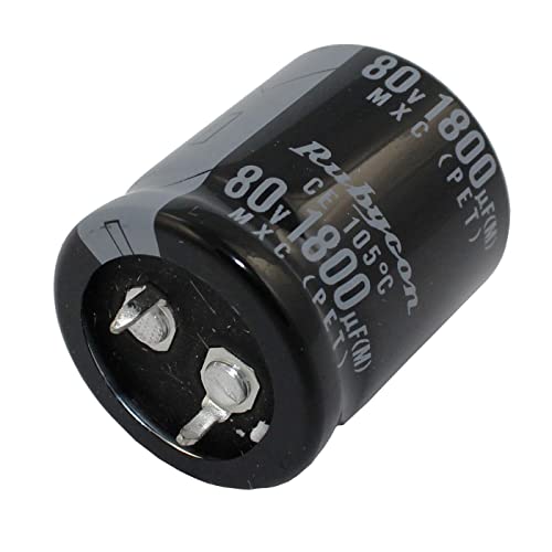 Elko Kondensator 2x radial 1800µF 80V | Snap-In Elektrolytkondensator bis zu 105°C | 1800uF Electrolytic Capacitor from Rubycon Elko Kondensator 2x radial 1800µF 80V | Snap-In Elektrolytkondensator bis zu 105°C | 1800uF Electrolytic Capacitor from Rubycon von IT-Tronics