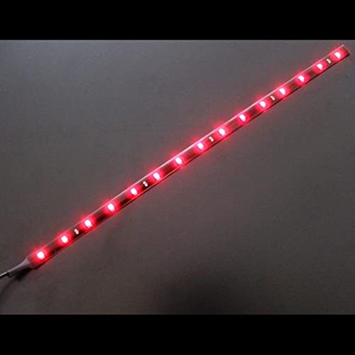 LED Streifen Band Leiste 30cm ; 12V Wasserfest IP65 15LEDs ; Rot von Lumonic