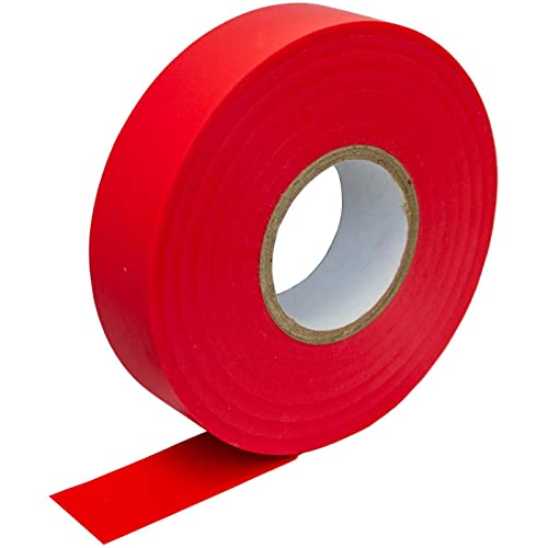 PVC Isolierband 19mm x 33m Klebeband Isoband für Elektriker Bastler rot von Lumonic