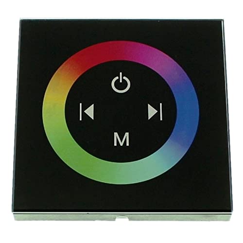 RGB LED Touch Panel Controller schwarz TM08 12...24V 288W Glas Design Optik RGB; 4-Pin RGB LED Touch Panel Controller schwarz TM08 12...24V 288W Glas Design Optik RGB; 4-Pin von Lumonic