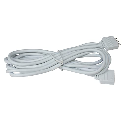 Lumonic 2m RGBW LED Verlängerungskabel weiss Steckverbinder 5 Pin Buchse & Stecker - RGB-Kabel Abmessungen 16x6mm - Für Stromversorgung oder Verlängerung Lumonic 2m RGBW LED Verlängerungskabel weiss Steckverbinder 5 Pin Buchse & Stecker - RGB-Kabel Abmessungen 16x6mm - Für Stromversorgung oder Verlängerung von Lumonic