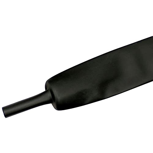 Lumonic Schrumpfschlauch Meterware 3:1 mit Kleber Schwarz - Hier von: 40mm auf 13mm - Dickwandiger Schrumfpschlauch in verschiedenen Größen von Lumonic