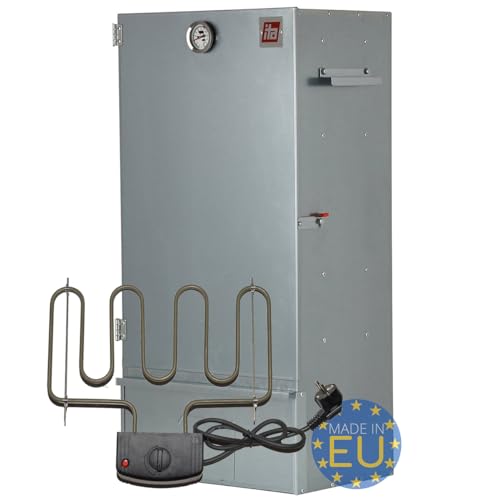 ITA Elektrischer Räucherofen 7001 - Premium Räucherschrank 81 cm mit Elektroheizung - Legierter Stahl - Qualität Made In EU Direkt vom Hersteller - Smoker zum Kalträuchern & Heißräuchern von ITA