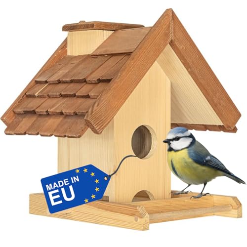 ITA Vogelfutterhaus Freude 30x25x29,5 cm aus Holz - Vogelhaus zum Aufhängen - Vogelfutterspender für Wildvögel - Wetterfest, Stabil, Robust - Direkt vom Hersteller - EU Produkt ITA Vogelfutterhaus Freude 30x25x29,5 cm aus Holz - Vogelhaus zum Aufhängen - Vogelfutterspender für Wildvögel - Wetterfest, Stabil, Robust - Direkt vom Hersteller - EU Produkt von ITA