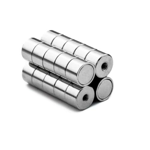 ITALFITMAGNETI | 20 Stück - Neodym-Magnete mit Bohrung, Kraft 5,50 Kg - Durchmesser 12 mm Dicke 8 mm, mit nicht durchlässiger Gewindebohrung M4 ITALFITMAGNETI | 20 Stück - Neodym-Magnete mit Bohrung, Kraft 5,50 Kg - Durchmesser 12 mm Dicke 8 mm, mit nicht durchlässiger Gewindebohrung M4 von ITALFIT MAGNETI S.R.L.