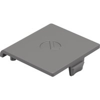 Italiana Abdeckkappe PK2 Pro passend zu Regalbodenträger, Abdeckung zum Aufstecken, Kunststoff grau - 100 Stück von ITALIANA FERRAMENTA