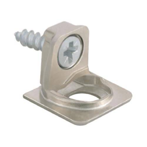 Tablar-Bodenträger PK2 Anschrauben Tablarstärke 25 mm ø 3 mm Zamak vernickelt von ITALIANA FERRAMENTA