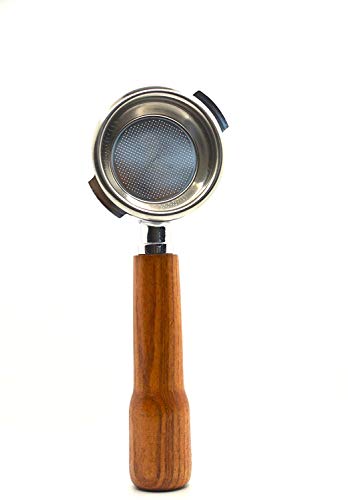 ITALPARTS Bezzera Portafilter Bottomless Siebträger mit Holzgriff für Espresso Machines (ITALPARTS Filter, Form 1) Siebträger Zubehör von VIA CREMA