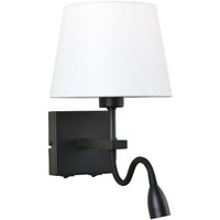 Norte - Moderne led Nachttischlampe Schwarz Matt, Warmweiß 3000K 350lm - Italux von ITALUX