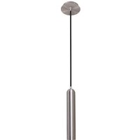 Athan sn - Moderne hängende Pendelleuchte Chrom 1 mit Satin Nickel Shade, GU10 - Italux von ITALUX