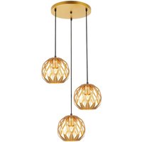 Italux - Hilo Moderne 3-flammige Cluster-Pendel-Deckenleuchte, E27 Italux - Hilo Moderne 3-flammige Cluster-Pendel-Deckenleuchte, E27 von ITALUX