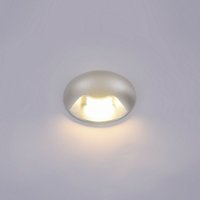 Basilio - Moderne LED-Außenwandleuchte Silber, Warmweiß 3000K 150lm, IP44 - Italux von ITALUX