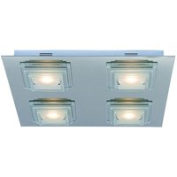 Italux - Peppe - Moderne led Flush Deckenleuchte Chrom, Warmweiß 3000K 1800lm von ITALUX