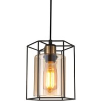 Kalula Industrielle, Retro 1-flammige Laternen-Pendel-Deckenleuchte, E27 - Italux von ITALUX