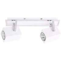 Mateo - Moderne Scheinwerfer Chrome 2 Light mit weißem Farbton, GU10 - Italux von ITALUX