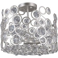 Italux - Nardo - Moderne Deckenleuchte Champagner Silber 3 Licht, E14 von ITALUX