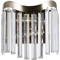 Sabrig - Stilisierte Wandleuchte Antik Bronze 2 Licht, E14 - Italux von ITALUX
