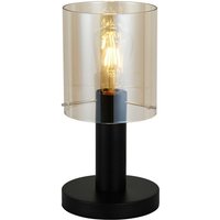 Italux - Sardo - Moderne Tischlampe Schwarz 1 Leuchte mit Bernsteinschirm, E27 Italux - Sardo - Moderne Tischlampe Schwarz 1 Leuchte mit Bernsteinschirm, E27 von ITALUX
