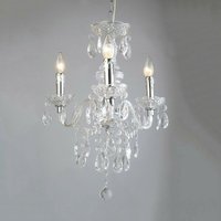 Italux - Whiz - Klassische Kronleuchter Chrome 3 Light mit klarem Farbton, E14 von ITALUX