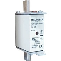 Messersicherung Italweber nh 00C Standardkurve gG 50A 500V 1500650 von ITALWEBER