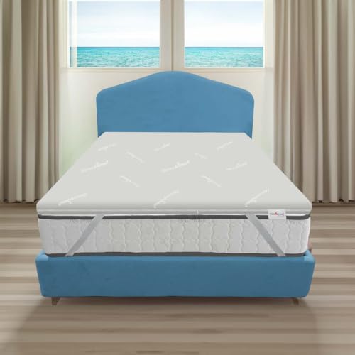 Kühlender Topper 110 x 190 cm Memory und Gel Made in Italy | Cooler Topper mit wärmeregulierendem abnehmbarem Bezug, 3 cm Memoryseite und 3 cm Gelseite - FRESHMIX H6 Kühlender Topper 110 x 190 cm Memory und Gel Made in Italy | Cooler Topper mit wärmeregulierendem abnehmbarem Bezug, 3 cm Memoryseite und 3 cm Gelseite - FRESHMIX H6 von ITALYMATERASSI