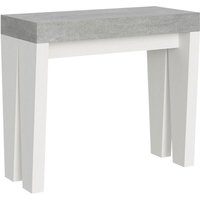 Ausziehbare Konsole 90x40/196 cm Spimbo Mix Small Zementplatte – Struktur aus weißer Esche Ausziehbare Konsole 90x40/196 cm Spimbo Mix Small Zementplatte – Struktur aus weißer Esche von ITAMOBY