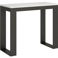 Ausziehbare Konsole 90x40/196 cm Tecno Small Evolution Gestell Weiß Esche Anthrazit Ausziehbare Konsole 90x40/196 cm Tecno Small Evolution Gestell Weiß Esche Anthrazit von ITAMOBY