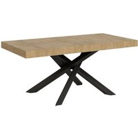 Ausziehbarer Tisch 90x180/440 cm Gestell Volantis Eiche Natur Anthrazit von ITAMOBY