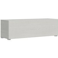Hochklappbarer TV-Sockel mit Kabelverschraubung L.133,6 H.40 T.39,2 mit Füßen aus weißer Esche von ITAMOBY