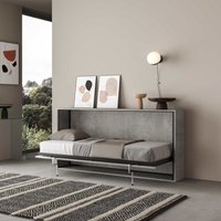 Horizontales Kando-Einzelbett aus Zement mit Matratze Klappbett von ITAMOBY