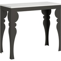 Itamoby - Ausziehbare Konsole 90x40/196 cm Paxon Small Evolution Gestell Weiß Esche Anthrazit Itamoby - Ausziehbare Konsole 90x40/196 cm Paxon Small Evolution Gestell Weiß Esche Anthrazit von ITAMOBY