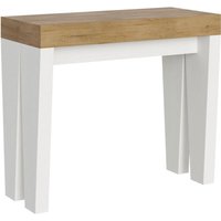 Itamoby - Ausziehbare Konsole 90x40/300 cm, Platte aus Spimbo Mix Nature Oak – Struktur aus weißer Esche von ITAMOBY