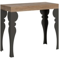 Itamoby - Ausziehbare Konsole 90x40/300 cm Paxon Premium Eiche Natur Anthrazit Rahmen von ITAMOBY
