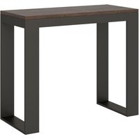 Itamoby - Ausziehbare Konsole 90x40/300 cm Tecno Evolution Walnuss-Anthrazit-Rahmen Itamoby - Ausziehbare Konsole 90x40/300 cm Tecno Evolution Walnuss-Anthrazit-Rahmen von ITAMOBY