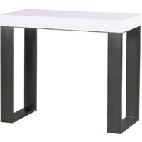 Itamoby - Ausziehbare Konsole 90x40/300 cm Tecno White Ash Anthrazitrahmen von ITAMOBY