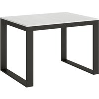 Itamoby - Ausziehbarer Tisch 90x120/380 cm Tecno Evolution Gestell Weiß Esche Anthrazit Itamoby - Ausziehbarer Tisch 90x120/380 cm Tecno Evolution Gestell Weiß Esche Anthrazit von ITAMOBY