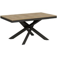 Itamoby - Ausziehbarer Tisch 90x160/420 cm Gestell Volantis Evolution Eiche Natur Anthrazit von ITAMOBY