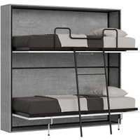 Itamoby - Kando doppeltes horizontales Cemento-Bett mit Matratze Klappbett von ITAMOBY